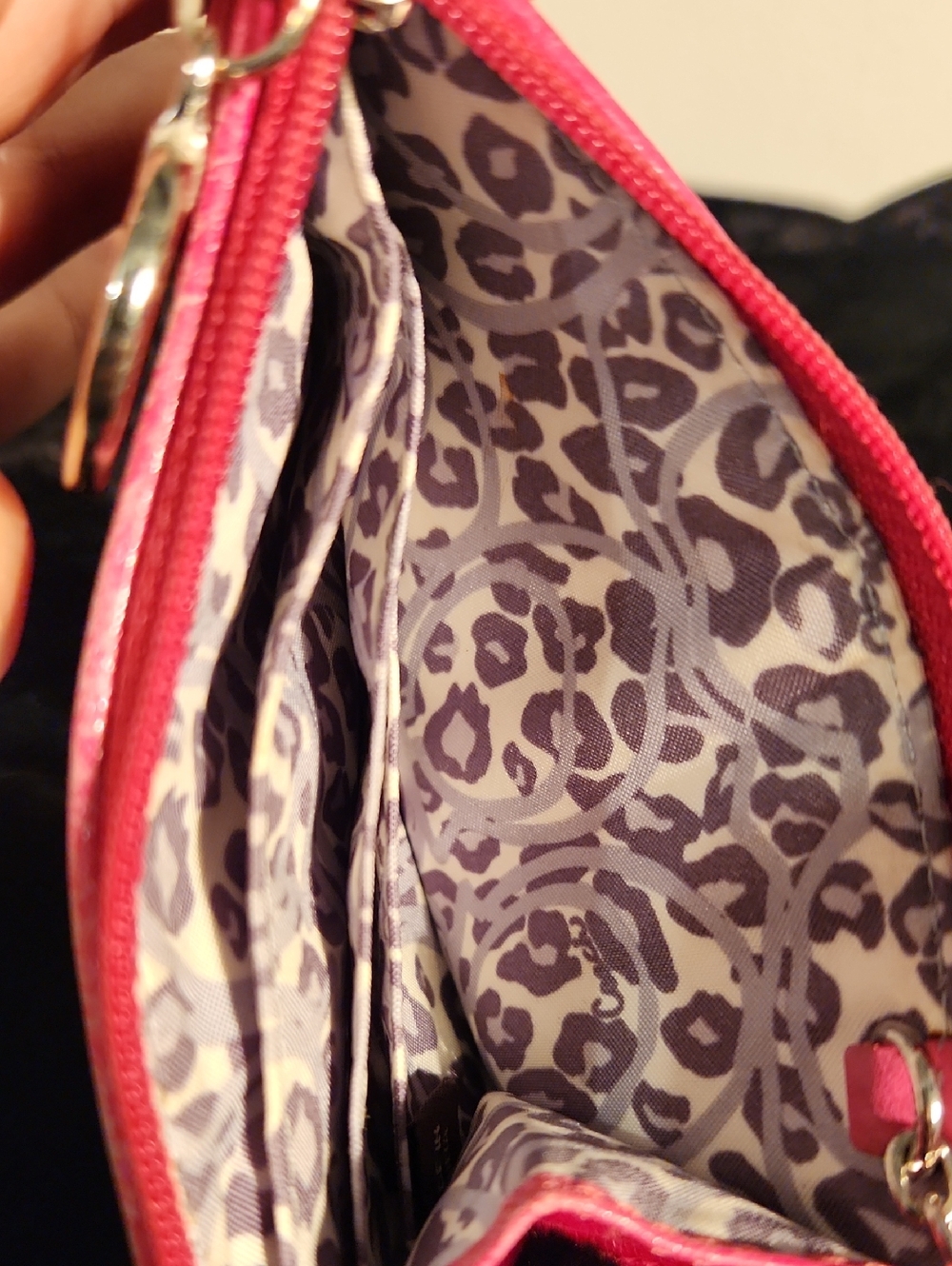 Coach Poppy Hot Pink Leather Crossbody Bag with Matching Coach Poppy Card Case - Picture 12 of 12